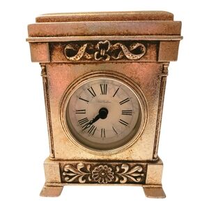 Gold Leaf Mantle Clock by Noble Excellence